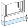 PrismaSeT G - Rehausse socle armoire ou extension - L600 - H100