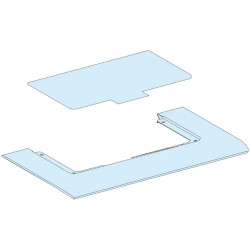 PrismaSeT G - Plaque découpée + passe câble plastique - gaine - L300