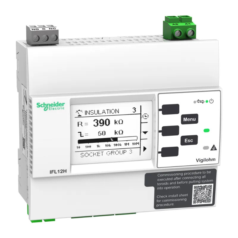 Vigilohm - localisateur auto d'isolement - 12 voies - hôpital - 110-440VCA/CC