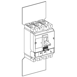 ComPacT NSX - 2 écrans isolants pour disjoncteur - pas de 45 mm - 3P pour NSX250