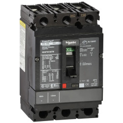 PowerPact H - disjoncteur 150A - sans bornes - 18kA - TMD - 30A - 3P 3d