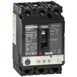 PowerPact H - disjoncteur 150A - sans bornes - 18kA - Micrologic 3.2 - 60A 3P 3d