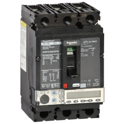 PowerPact H - disjoncteur 150A - sans bornes - 35kA Micrologic 5.2E 60A 3P 3d