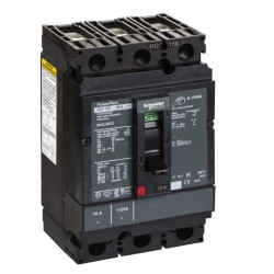 PowerPact H - disjoncteur 150A - avec bornes - 35kA - TMD - 70A - 3P 3d