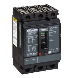 PowerPact H - disjoncteur 150A - avec bornes - 65kA - TMD - 30A - 3P 3d