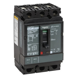 PowerPact H - disjoncteur 150A - avec bornes - 65kA - TMD - 125A - 3P 3d