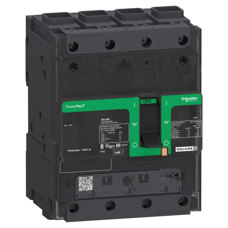 PowerPact B - disjoncteur BJ - 65kA 600Y/347V - TM35D - 4P - cosse