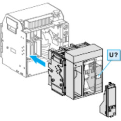 ComPact NS800L - bloc coupure - 4P - 150kA - débrochable électrique