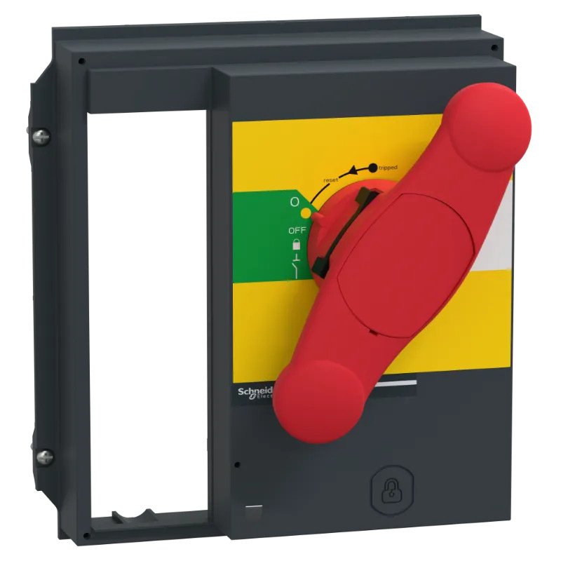 ComPact NS - commande rotative frontale pour NS630-1600A - poignée rouge jaune