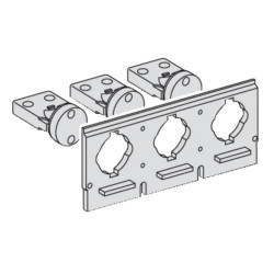 ComPacT NS - raccordement prise arrière vertical - aval - 3P - fixe - pr NS1600