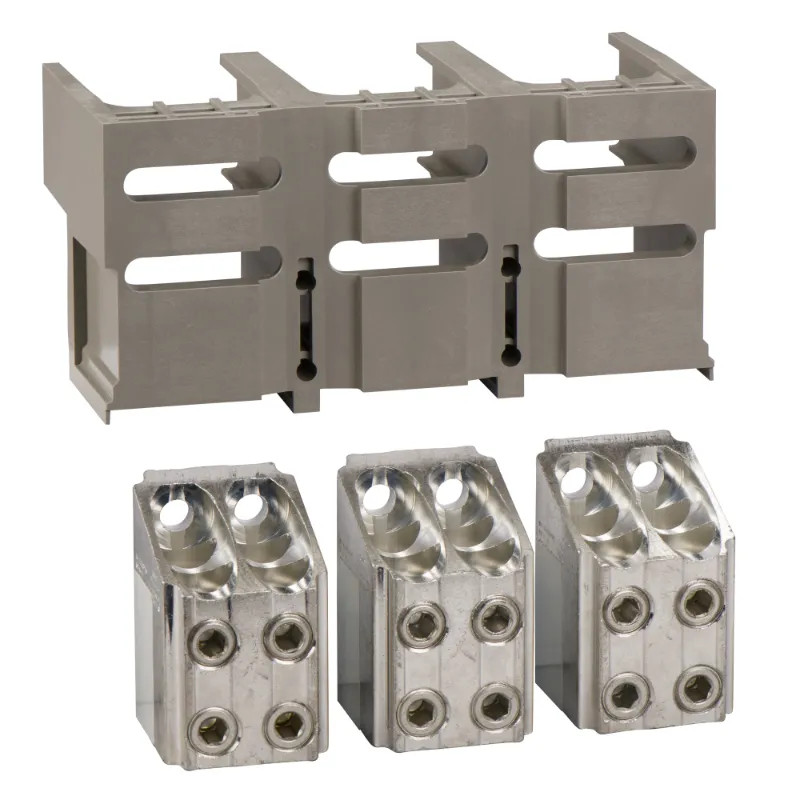 ComPacT NS - bornes + cache-bornes pour 4 câbles 240mm² - 3P - pour NS630-1600 F