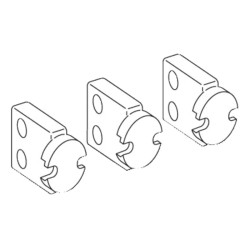 ComPacT NS - raccord prise arrière vert - aval - 3P - débro - pour NS630-1600