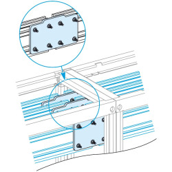 Linergy LGYE - Eclisse pour jeux de barres Horizontal jusqu'à 3200/4000A