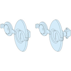 PrismaSeT P - Accessoires panneau fond IP30-Syst. 1/4t - 8 longs+2 courts