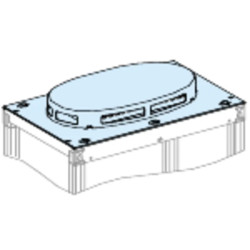 PrismaSeT P - Toit découpé pour ventilation IP30 - L650 P400