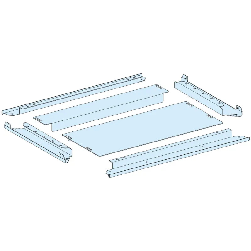 PrismaSeT P - Plaque passe-câbles pleine IP30 - L650 P400