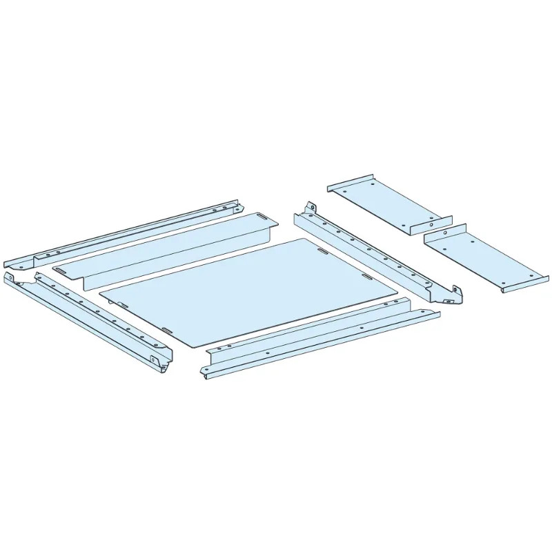 PrismaSeT P - Plaque passe-câbles pleine IP30 - L650+150 P600