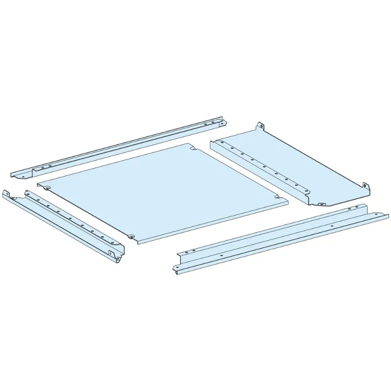 PrismaSeT P - Plaque passe-câbles pleine IP55 - L650+150 P400