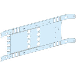 PrismaSeT P - Platine NSX100-250 - fixe - 4P horiz. - Cde maneton - L650