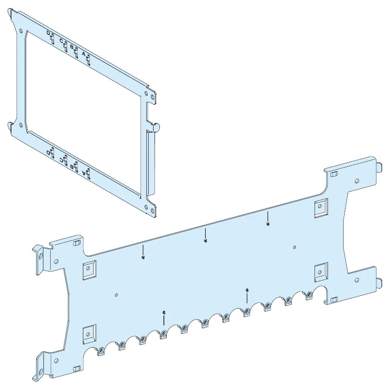 PrismaSeT P - Platine NSX250-3P4P+Lin.FC-socle-vert.-Cde rot. télec-L650