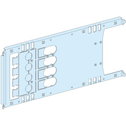 PrismaSeT P - Platine NSX630 - fixe - 4P-horizont.-Cde rotat. Manet. L650