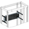 PrismaSeT P - Platine perforée 4M + 4 traverses pour réglage en prof.