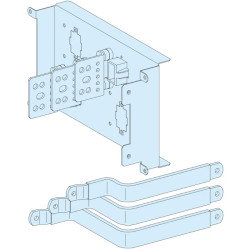 PrismaSeT P - Raccordement aval reporté NSX400/630 - fixe Cde manet. - 3P