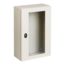 PanelSeT S3D - Enveloppe acier - H1200xL600xP400 - porte vitrée