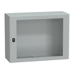 PanelSeT S3D - Enveloppe acier - H600xL800xP300 mm - porte vitrée