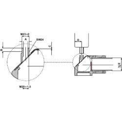 PanelSeT DHM - adaptation balise - signalisation carré - 50mm