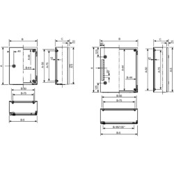 PanelSeT S3HF  - Enveloppe de protection électromagnétique aluzinc - 600x600x250