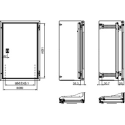 PanelSeT Accessoires - porte intérieure pour coffret - H:400xL:300mm