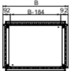 PanelSeT Accessoires - PPC - 1 partie - pr cellule SF/SFN - 1000x400mm