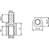 PanelSeT Accessoires - jeu de 4 entretoises - toit SF/SFN - 60mm