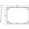 PanelSeT Accessoires - auvent - acier galvanisé - pour coffret L1000xP400 mm