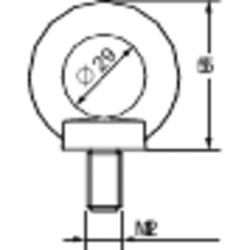 PanelSeT Accessoires - 1 jeu de 4 anneaux levage - M12 - Charge 340kg