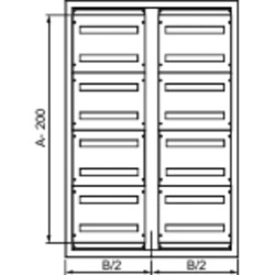 PanelSeT Accessoires - Kit 2 châssis armoire - 2 portes - P500mm