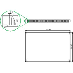 PanelSeT Accessoires - toit ventilé - cellule SF - 600x800mm