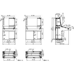 PanelSeT pupitre SD/SDF - pupitre de contrôle - H1400xL1000xP845mm