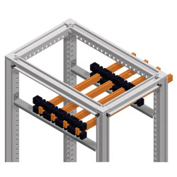 PrismaSeT HD - 3 support barres horizontales - 3200A - L500mm