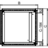 PrismaSeT HD - plaque passe-câbles - 2 parties - pour cellule SF - 300x600mm