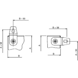 PanelSeT SFN Accessoires - 4 pattes de fixation murale - inox - 316L