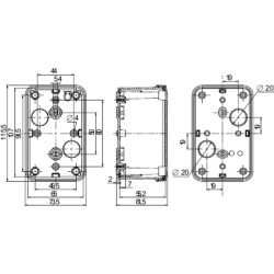 Thalassa - boîte industrielle - 116x74x62mm - ABS