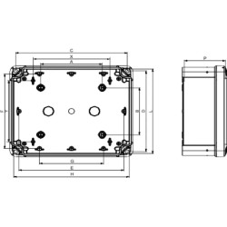 Thalassa - boîte industrielle - 138x93x72mm - ABS