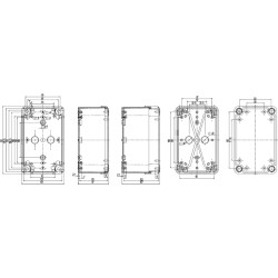 Thalassa - boîte industrielle - 192x121x87mm - ABS