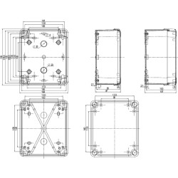 Thalassa - boîte industrielle - 192x164x87mm - ABS