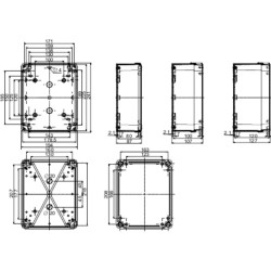 Thalassa - boîte industrielle - 241x192x87mm - ABS