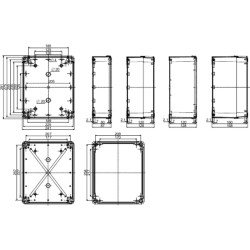 Thalassa - boîte industrielle - 291x241x87mm - ABS