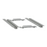 Thalassa - Platines d'adaptation p/NSYDPLA6 pour armoires 2 portes - P620 mm