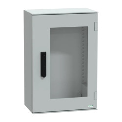 Thalassa - Coffret 647x436x250 - Porte vitrée fermeture 3 pts - IP66 Ral7035